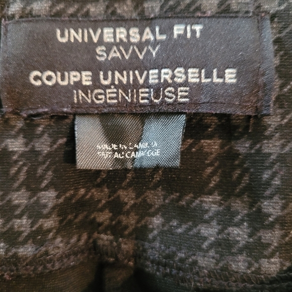 UNIVERSAL FIT SAVVY Houndstooth Pull-on Legging, Size X - Picture 6 of 10